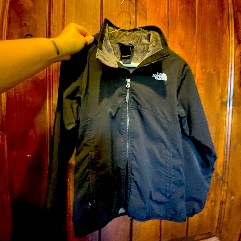 Kids Lg North Face lined Jacket